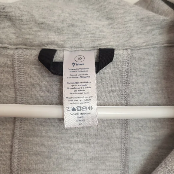 Ivivva Grey Sweater Jacket - Picture 9 of 9